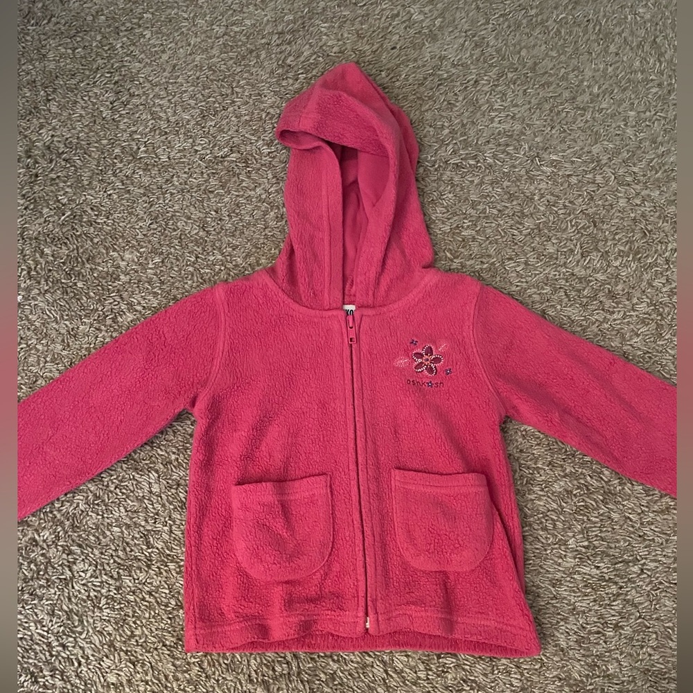 VINTAGE OshKosh B'gosh Pink Hooded Sweatshirt